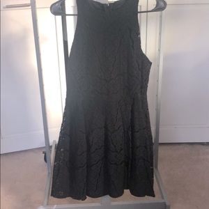 Black High Neck Dress